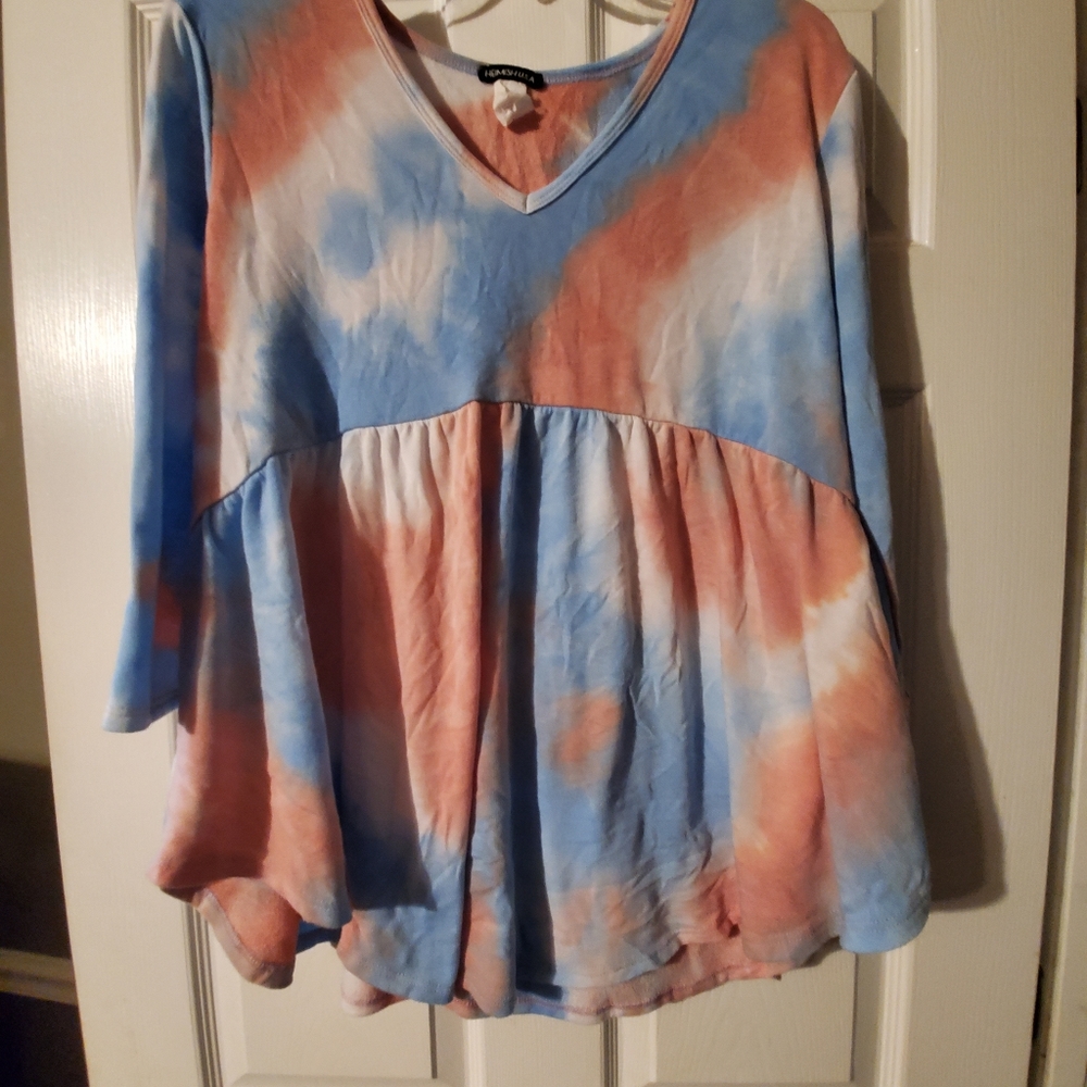 Babydoll 3/4 sleeve top